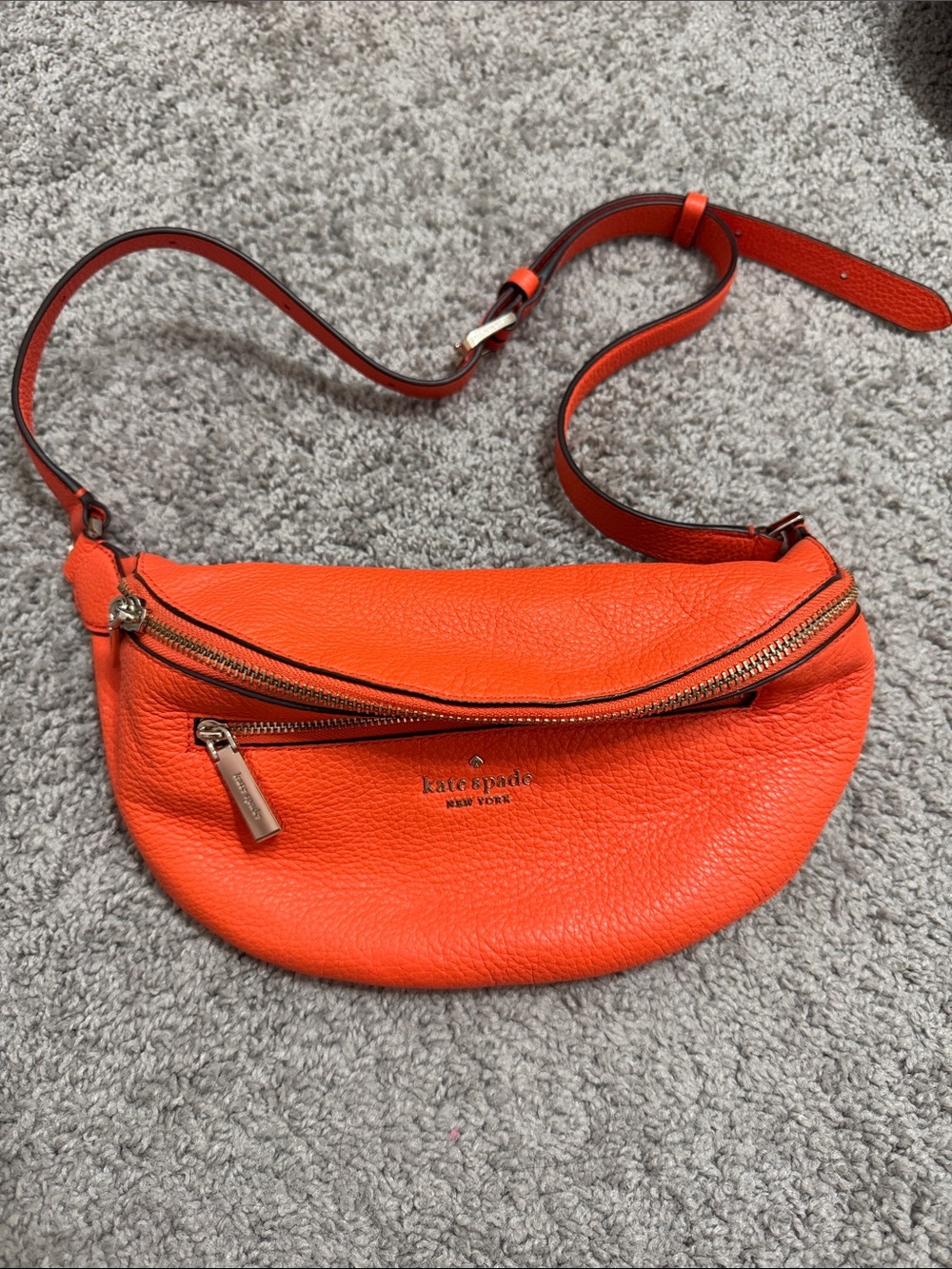 kate spade Orange Leather Crossbody Belt Bag